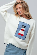 Whipstitch Lighthouse Sweater in Ivory (REG)