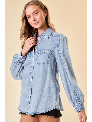 Double Pocket Denim Top (REG)