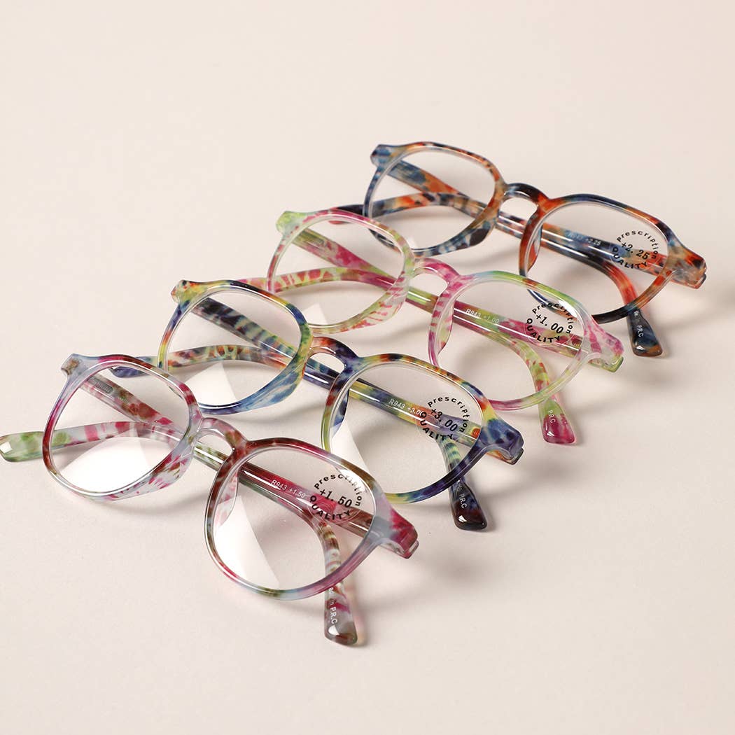 Tie Dye Frame Reading Glasses