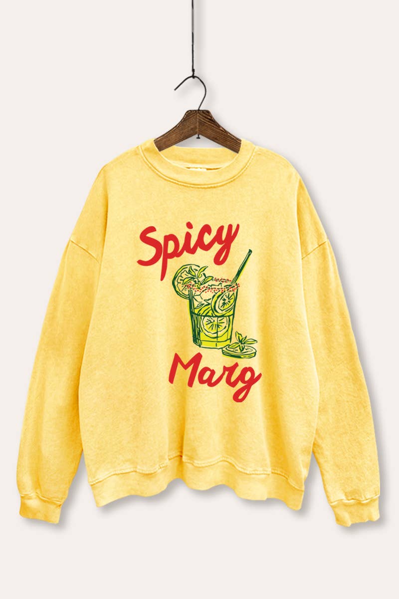 Mineral Washed Spicy Margarita Sweatshirt (REG)