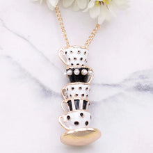 Mad Hatter Teacup Stack Necklace