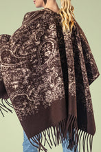 Yarn Dyed Paisley Fringe Ruana