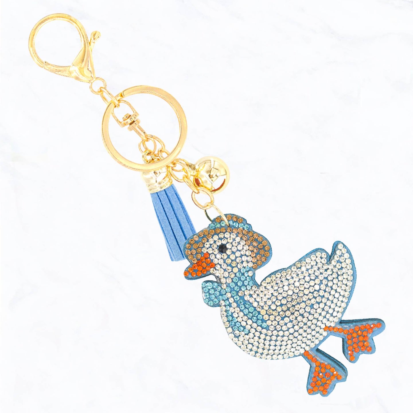 Boater Hat Ducky Sparkle Keychain