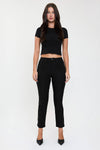 Hyperstretch Cropped Straight Pants in Dark Berry (REG)