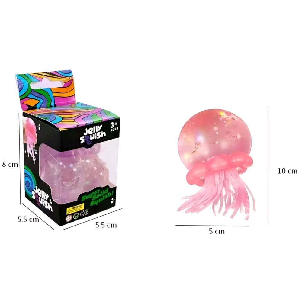 Glitter Jellyfish Squishy Stress Toy