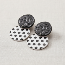 Retro Acrylic Polka Dot Earrings