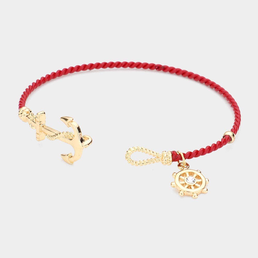 Nautical Anchor Hook Bracelet