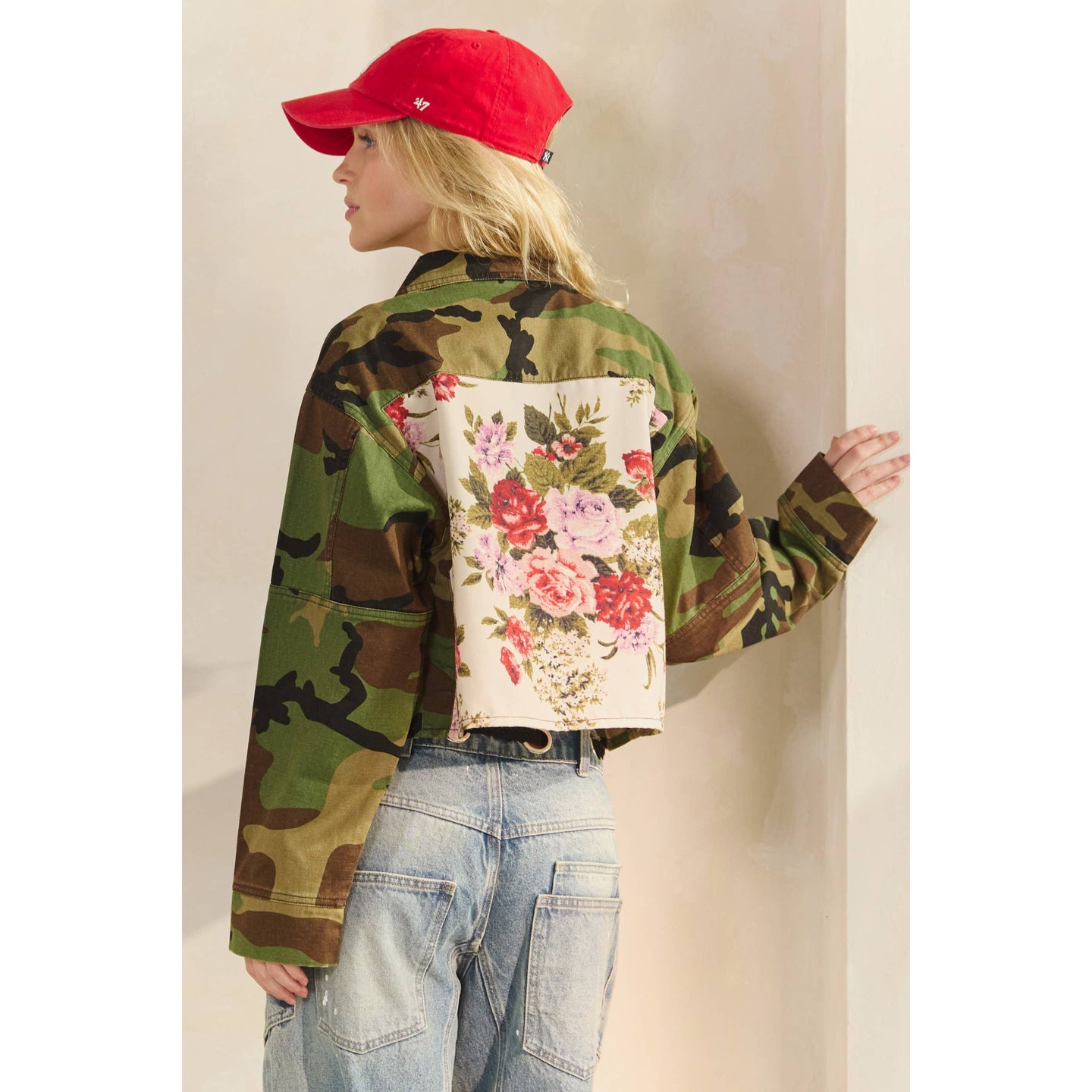 Floral Back Camo Jacket (REG)