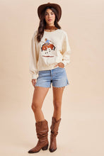 Yeehaw Western Horse Sweatshirt in Ivory (REG)