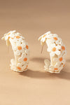 Crochet Flower Hoop Earrings