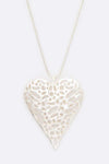 Hallow Heart Necklace