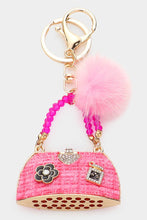 Pom Pom Purse Keychain