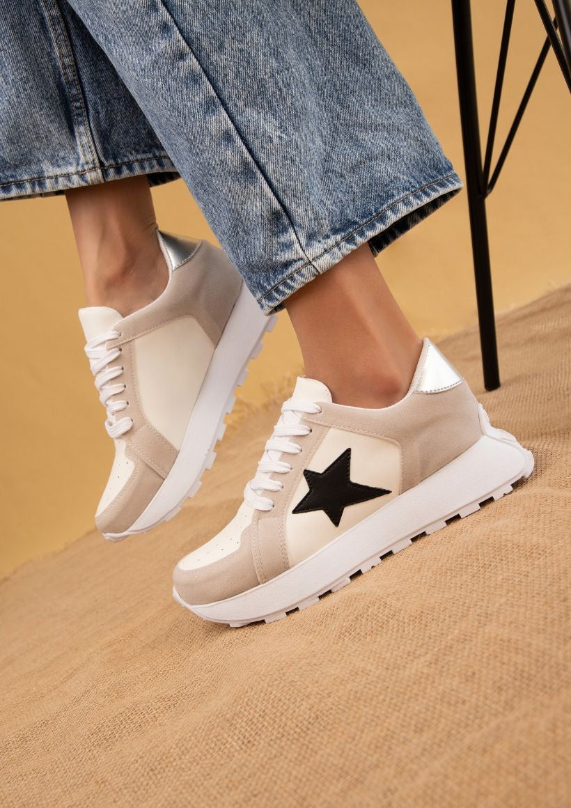 Black Star Sneaker Shoes