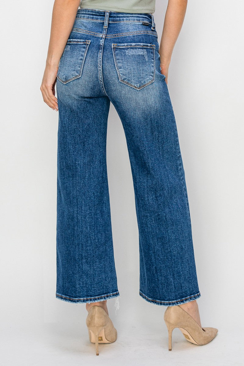 Millennium High Rise Wide Leg Risen Jeans (RDP5590)