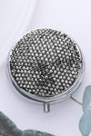 Bling Round Mirror Pill Compact