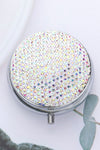 Bling Round Mirror Pill Compact