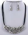 Filigree Cutout Bib Necklace