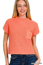 Mock Neck Crop Sweater in Desert Flower (REG)