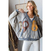 1983 Patchwork Cardigan in Dolphin (REG)