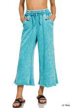 Comfy Sweat Palazzo Pants in Lt Teal (REG)