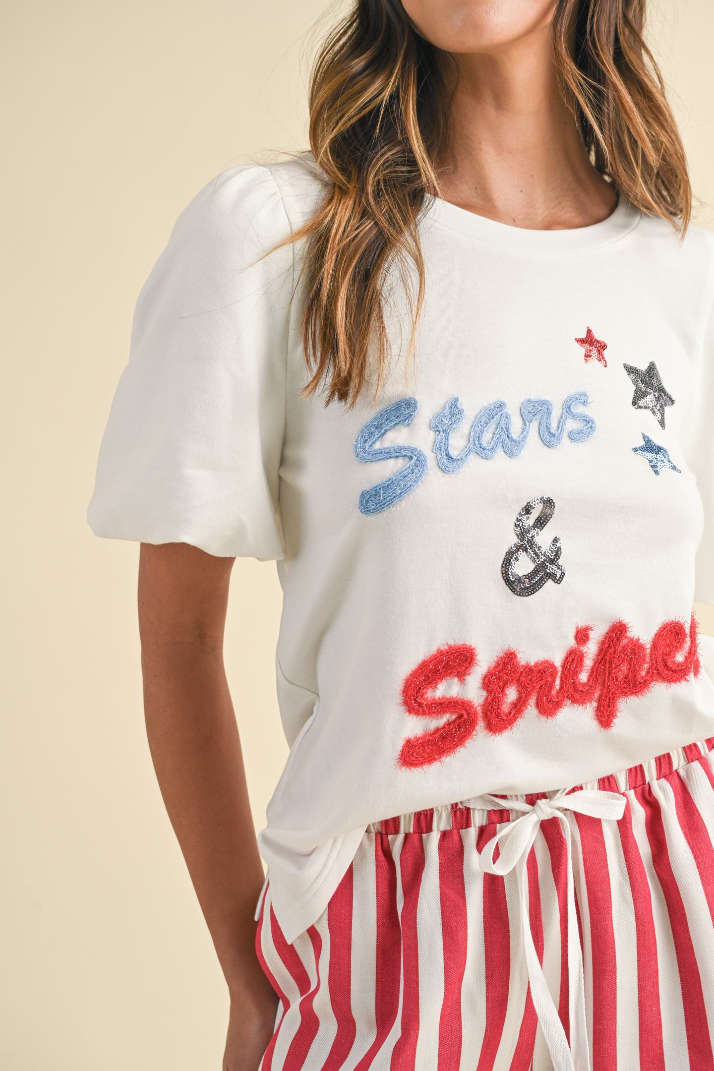 USA Stars and Stripes Embo Top (REG)