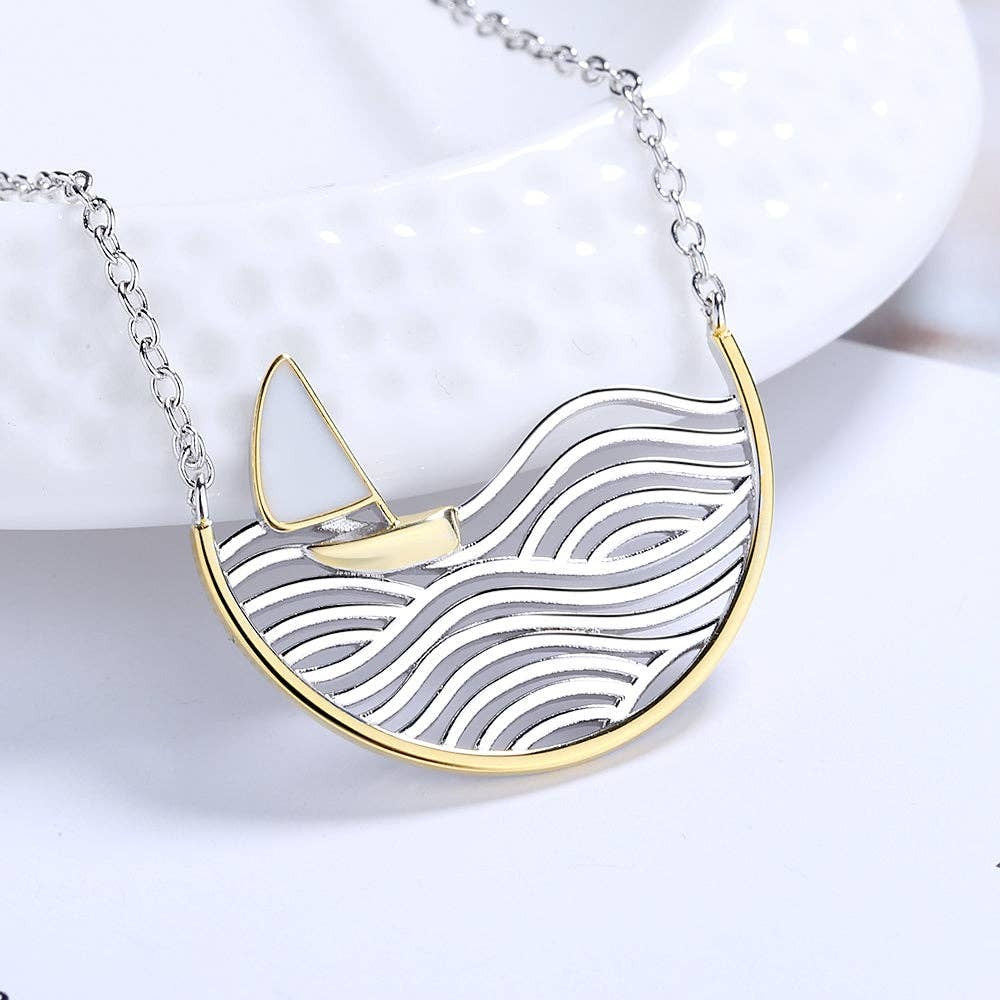 Come Sail Away Sterling Silver Necklace