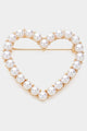 Pearl Heart Brooch