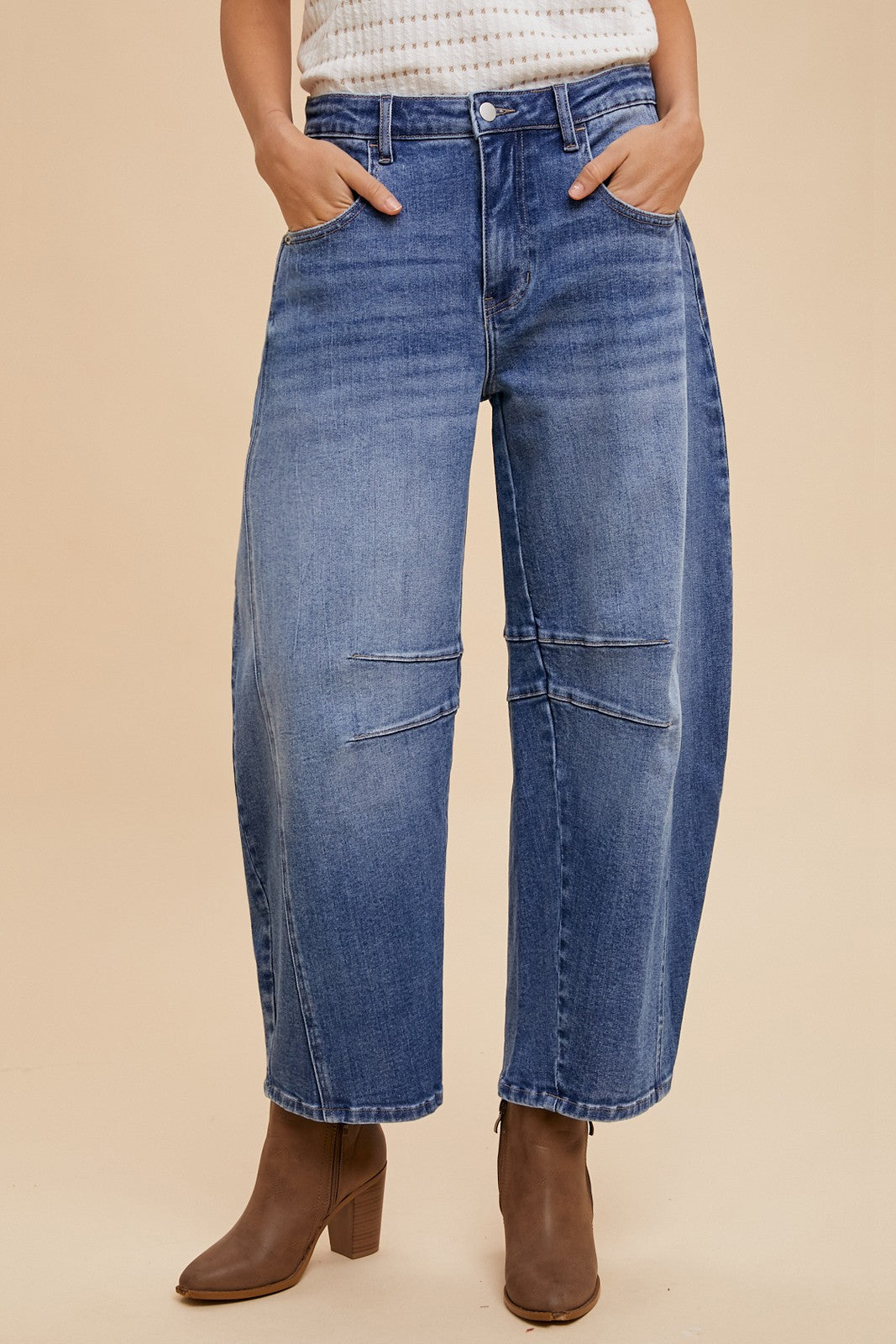 Everyday People Midrise Barrel Jeans