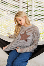 Crochet Star Sweater in String Ray (REG)