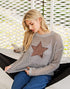 Crochet Star Sweater in String Ray (REG)