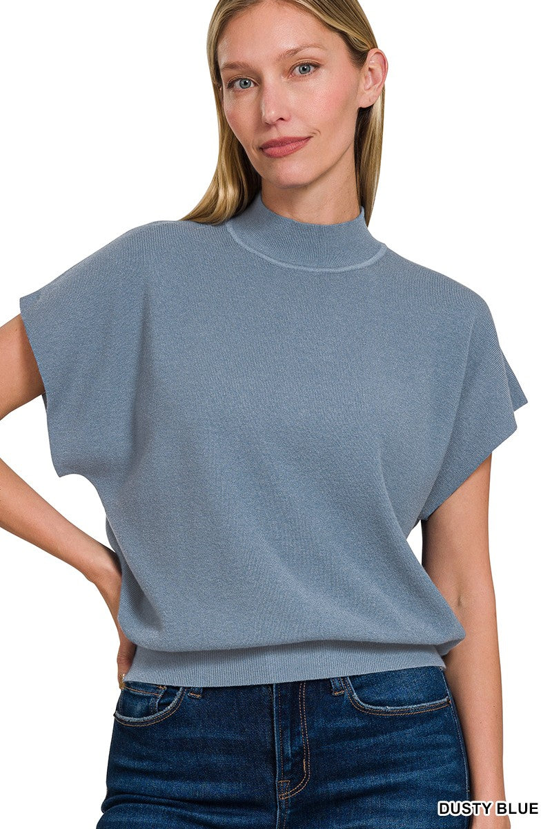 Dusty Blue Summer Dolman Sweater (REG)