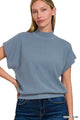 Dusty Blue Summer Dolman Sweater (REG)