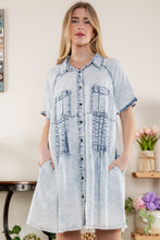 Light Denim Shirt Dress (REG)