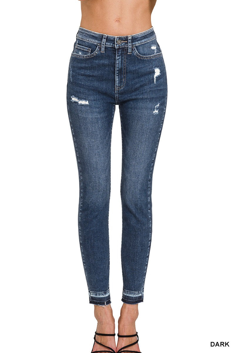 Time After Time Cropped Skinny Jeans (DTP-1780)