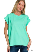 Folded Sleeve Tee in Mint (REG)