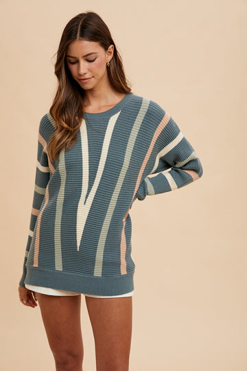 Josie Chevron Dolman Sweater (REG)