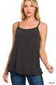 2 Way Reversible Cami Top in Black (REG)