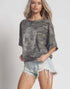 Skull Stud Camo Top (REG)