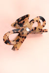 Single Rhinestone Bow Claw Clip