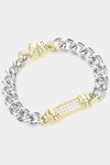 14K Pave Bar Magnetic Bracelet