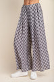 Spotted Grey Wide Leg Pants