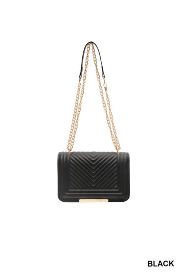 Chevron Leather Purse