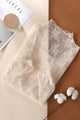 Sheer Lace Top in Beige (REG)