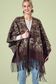 Yarn Dyed Paisley Fringe Ruana