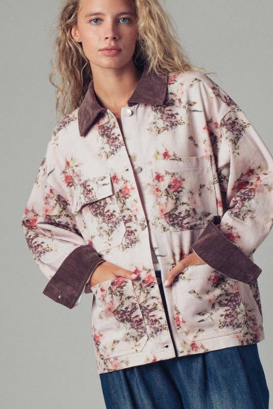 Floral Contrast Jacket (REG)