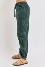 Corduroy Jogger Pants in Hunter Green