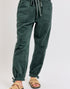 Corduroy Jogger Pants in Hunter Green