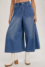 Denim Wide Leg Crop Jeans