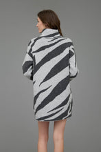 Zebra Turtleneck Sweater Dress (REG)