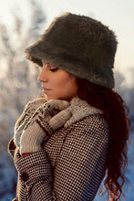 Fluffy Faux Fur Bucket Hat